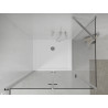 Mexen Lima cabine de douche pliante 80 x 90 cm, transparent, chrome + bac Flat - 856-080-090-01-00-4010