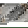 Mexen Lima cabine de douche pliante 90 x 80 cm, transparent, chrome + receveur plat - 856-090-080-01-00-4010
