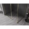 Mexen Kioto-F paroi de douche Walk-in avec cadre 180 x 85 cm, transparent 8 mm, doré - 800-180-202-04-50-085