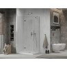 Mexen Lima cabine de douche pliable 100 x 90 cm, transparent, chrome + receveur plat - 856-100-090-01-00-4010