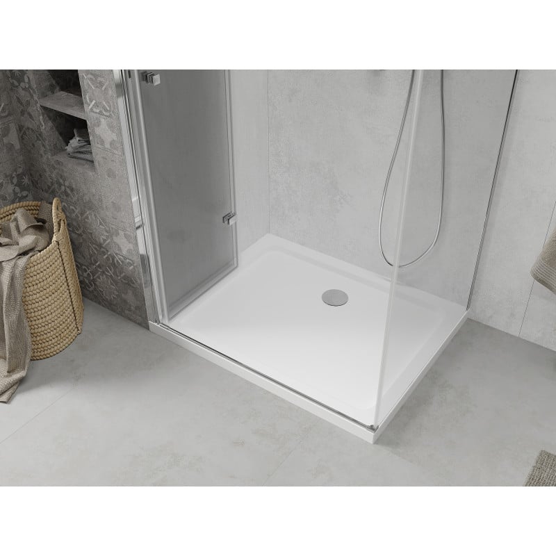 Mexen Lima Cabine de douche pliante 110 x 90 cm, transparent, chrome + receveur plat - 856-110-090-01-00-4010