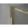 Mexen Kioto-F Paroi de douche Walk-in avec cadre 170 x 105 cm, transparent 8 mm, dorée - 800-170-202-04-50-105