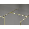 Mexen Kioto-F Paroi de douche Walk-in avec cadre 170 x 105 cm, transparent 8 mm, dorée - 800-170-202-04-50-105