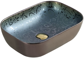 Mexen Rita lavabo de comptoir 45 x 32 cm, Vert - 21084556