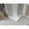 Mexen Lima Duo cabine de douche pliante 80 x 80 cm, transparent, chrome + receveur plat - 856-080-080-01-02-4010