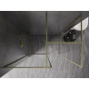 Mexen Kioto-F Paroi de douche Walk-in avec cadre 115 x 90 cm, transparent 8 mm, or brossé - 800-115-202-04-55-090