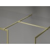 Mexen Kioto-F Paroi de douche Walk-in avec cadre 115 x 90 cm, transparent 8 mm, or brossé - 800-115-202-04-55-090