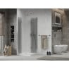 Mexen Lima Duo cabine de douche pliable 100 x 100 cm, transparent, chrome + receveur Flat - 856-100-100-01-02-4010