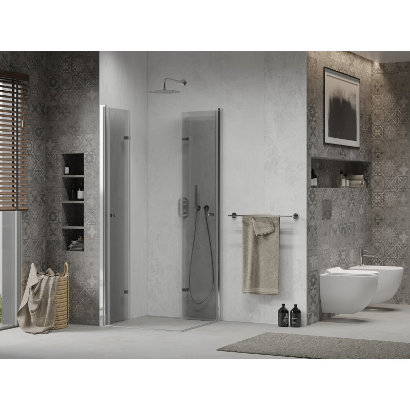 Mexen Lima Duo cabine de douche pliable 70 x 70 cm, transparent, chromé - 856-070-070-02-00