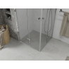 Mexen Lima Duo cabine de douche pliante 80 x 80 cm, transparent, chrom - 856-080-080-02-00