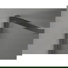 Mexen Kioto-F paroi de douche à l'italienne avec cadre 180 x 75 cm, transparent 8 mm, métal fusil - 800-180-202-04-95-075