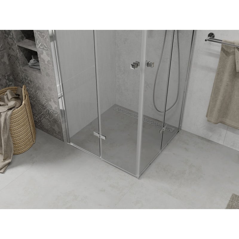 Mexen Lima Duo cabine de douche pliante 100 x 100 cm, transparent, chrome - 856-100-100-02-00
