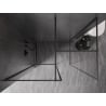Mexen Kioto-F paroi de douche Walk-in avec cadre 85 x 70 cm, transparent 8 mm, métal canon - 800-085-202-04-95-070