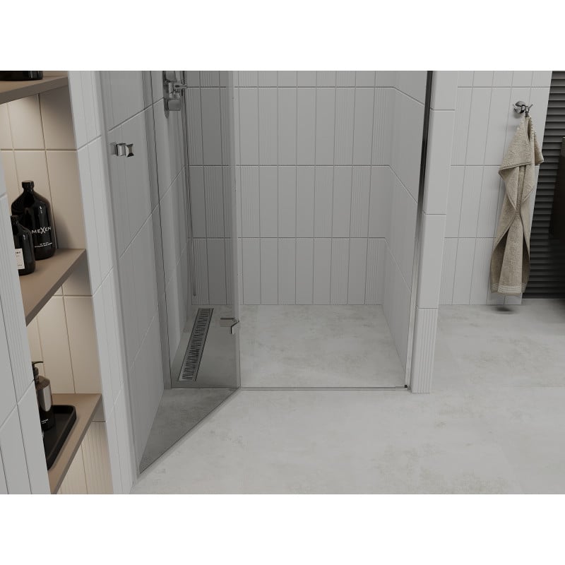 Mexen Roma porte de douche pivotante 120 cm, transparent, chrome - 854-120-000-01-00