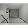 Porte de douche pivotante Mexen Roma 90 cm, transparent, noir - 854-090-000-70-00