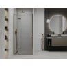 Mexen Roma porte de douche pivotante 80 cm, transparent, doré - 854-080-000-50-00