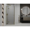 Mexen Roma porte de douche pivotante 80 cm, transparente, dorée - 854-080-000-50-00