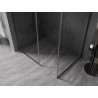 Mexen Kioto-F paroi de douche Walk-in avec cadre 145 x 90 cm, transparent 8 mm, gris canon brossé - 800-145-202-04-66-090