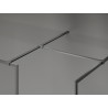 Mexen Kioto-F paroi de douche Walk-in avec cadre 145 x 90 cm, transparent 8 mm, gris canon brossé - 800-145-202-04-66-090