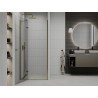Mexen Roma porte de douche battante 100 cm, transparente, dorée - 854-100-000-50-00