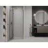 Mexen Roma porte de douche pivotante 120 cm, transparent, doré - 854-120-000-50-00
