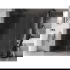 Mexen Kioto-F paroi de douche Walk-in avec cadre 140 x 115 cm, transparent 8 mm, gun metal - 800-140-202-04-95-115