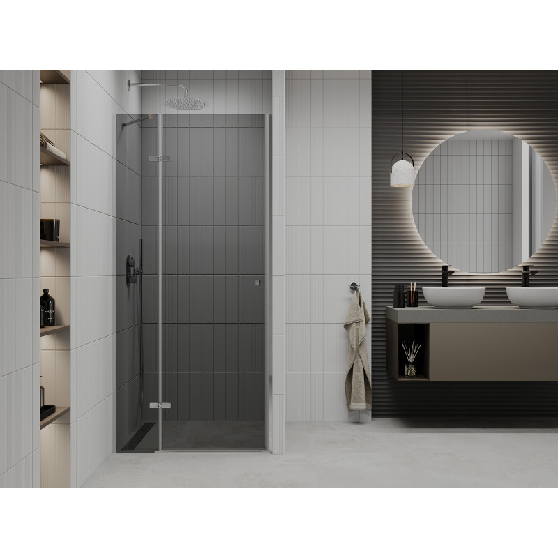 Mexen Roma porte de douche pivotante 100 cm, graphite, chrome - 854-100-000-01-40