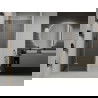 Porte de douche pivotante Mexen Roma 120 cm, graphite, chrome - 854-120-000-01-40