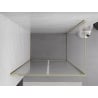 Mexen Exo cabine de douche pivotante 70 x 80 cm, transparent, or - 814-070-080-50-00