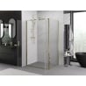 Mexen Exo cabine de douche pivotante 70 x 80 cm, transparent, or - 814-070-080-50-00