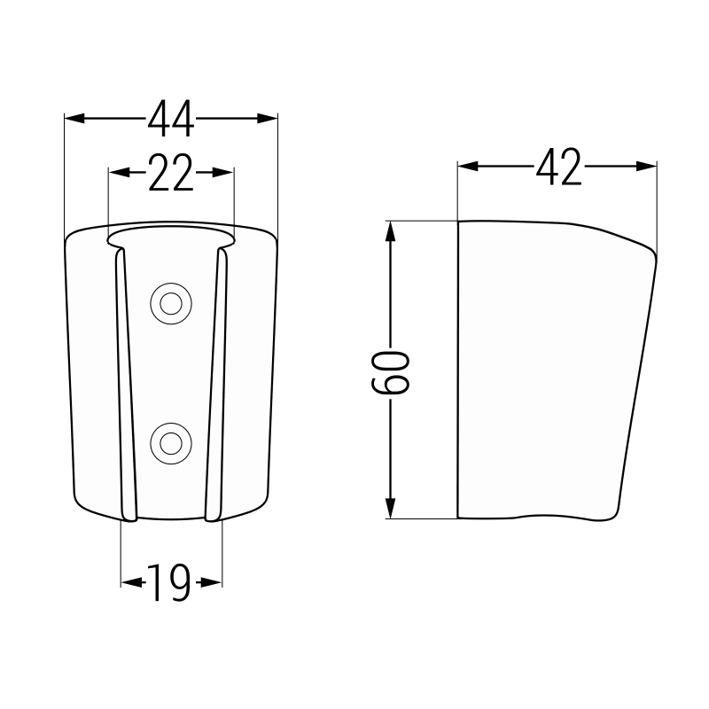 Mexen support de douche noir - 79352-70