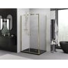 Mexen Exo cabine de douche pivotante 80 x 95 cm, transparent, doré - 814-080-095-50-00