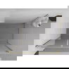 Mexen Exo cabine de douche pivotante 70 x 100 cm, transparent, or - 814-070-100-50-00