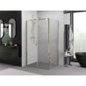 Mexen Exo-B Duo cabine de douche pivotante 80 x 100 cm, transparente, dorée - 814-080-100-50-00
