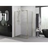 Mexen Exo cabine de douche coulissante 90 x 70 cm, transparente, dorée - 8151-090-070-50-00
