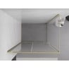 Mexen Exo cabine de douche coulissante 90 x 70 cm, transparente, dorée - 8151-090-070-50-00