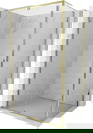 Mexen Exo cabine de douche pivotante 150 x 70 cm, transparent, or - 819-150-070-50-00