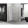 Mexen Exo-R cabine de douche pivotante 155 x 70 cm, transparente, dorée - 819-155-070-50-00