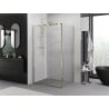 Mexen Exo-R cabine de douche pivotante 155 x 70 cm, transparente, dorée - 819-155-070-50-00