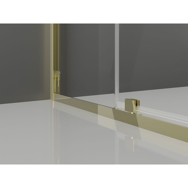 Mexen Exo cabine de douche pivotante 95 x 75 cm, transparente, or - 819-095-075-50-00