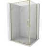 Mexen Exo cabine de douche battante 90 x 85 cm, transparent, doré - 819-090-085-50-00