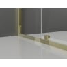 Mexen Exo-R cabine de douche pivotante 95 x 90 cm, transparent, or - 819-095-090-50-00