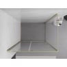 Mexen Exo cabine de douche pivotante 150 x 95 cm, transparent, or - 819-150-095-50-00