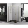 Mexen Exo cabine de douche pivotante 90 x 100 cm, transparent, or - 819-090-100-50-00