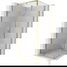 Mexen Exo cabine de douche pivotante 100 x 100 cm, transparente, dorée - 819-100-100-50-00