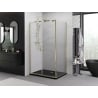 Cabine de douche pivotante Mexen Exo 80 x 70 cm, transparent, or - 8182-080-070-50-00