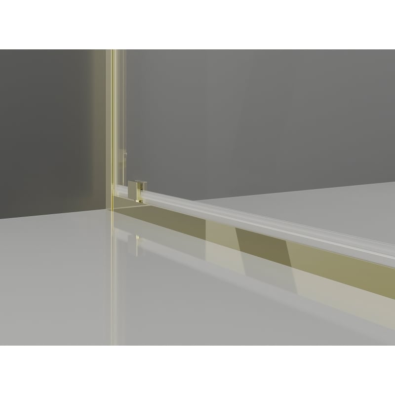 Mexen Exo cabine de douche pivotante 100 x 70 cm, transparent, or - 8182-100-070-50-00
