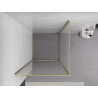 Mexen Exo-BR cabine de douche battante 75 x 75 cm, transparente, dorée - 8181-075-075-50-00