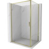 Mexen Exo-BR cabine de douche pivotante 85 x 75 cm, transparent, or - 8181-085-075-50-00