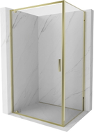 Mexen Exo-BR cabine de douche pivotante 90 x 80 cm, transparente, dorée - 8181-090-080-50-00